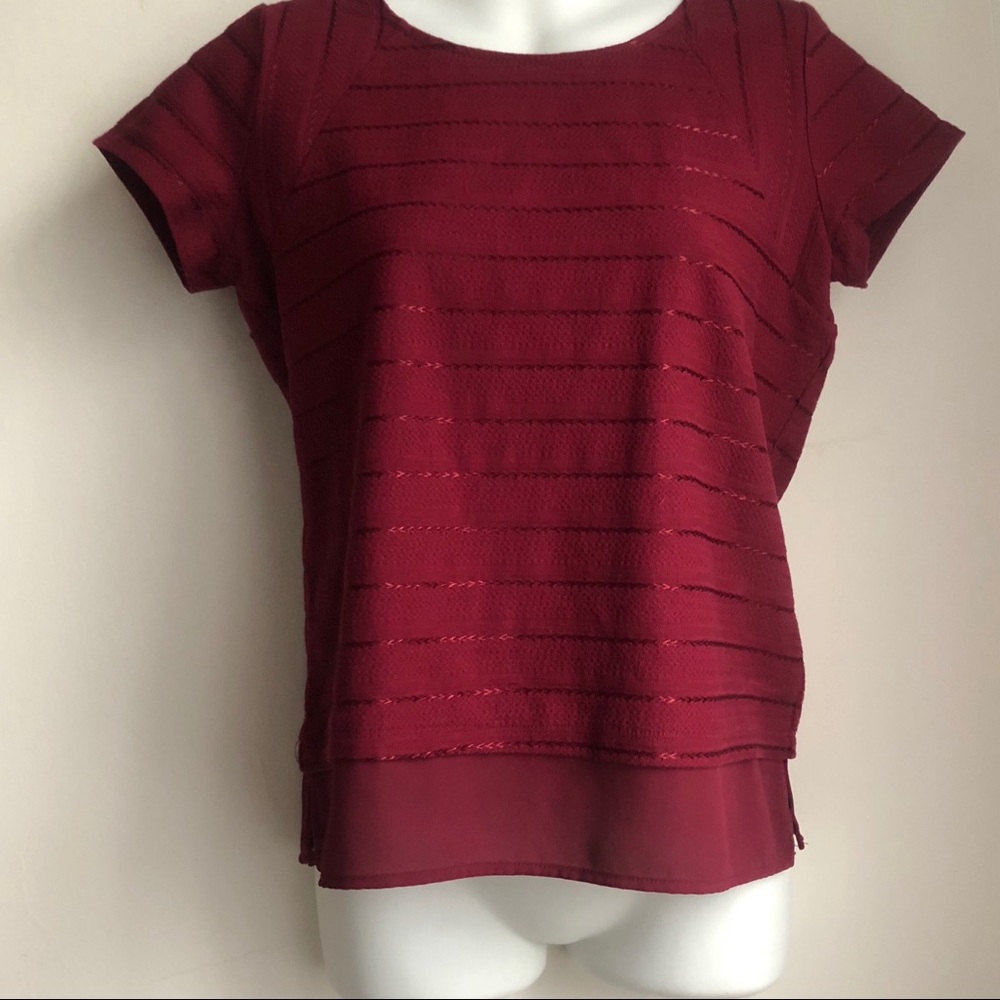 The Limited NWOT dark red short sleeve top